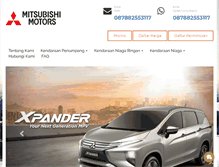 Tablet Screenshot of mitsubishidealerjakarta.com